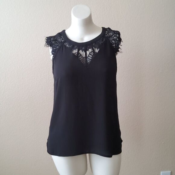 NWT 41 Hawthorn Lace Top Size XL Black - Picture 2 of 12